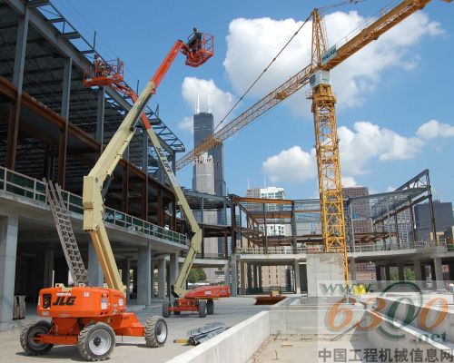 捷尔杰E600电动臂式高空作业平台傲立环保前沿